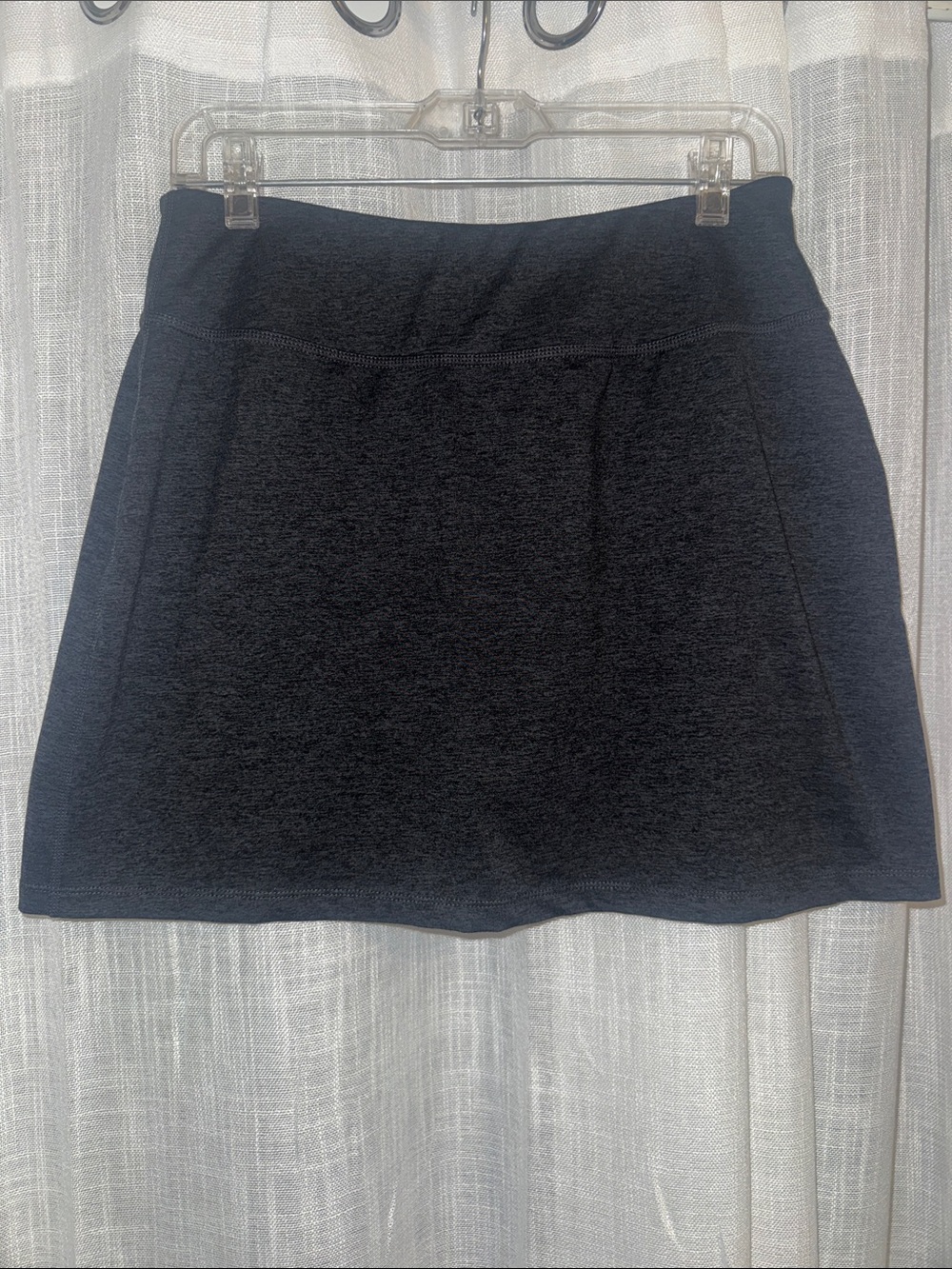 Women's Heather Grey Athletic Skirt - Shorts Underneath Size M “Tangerine”